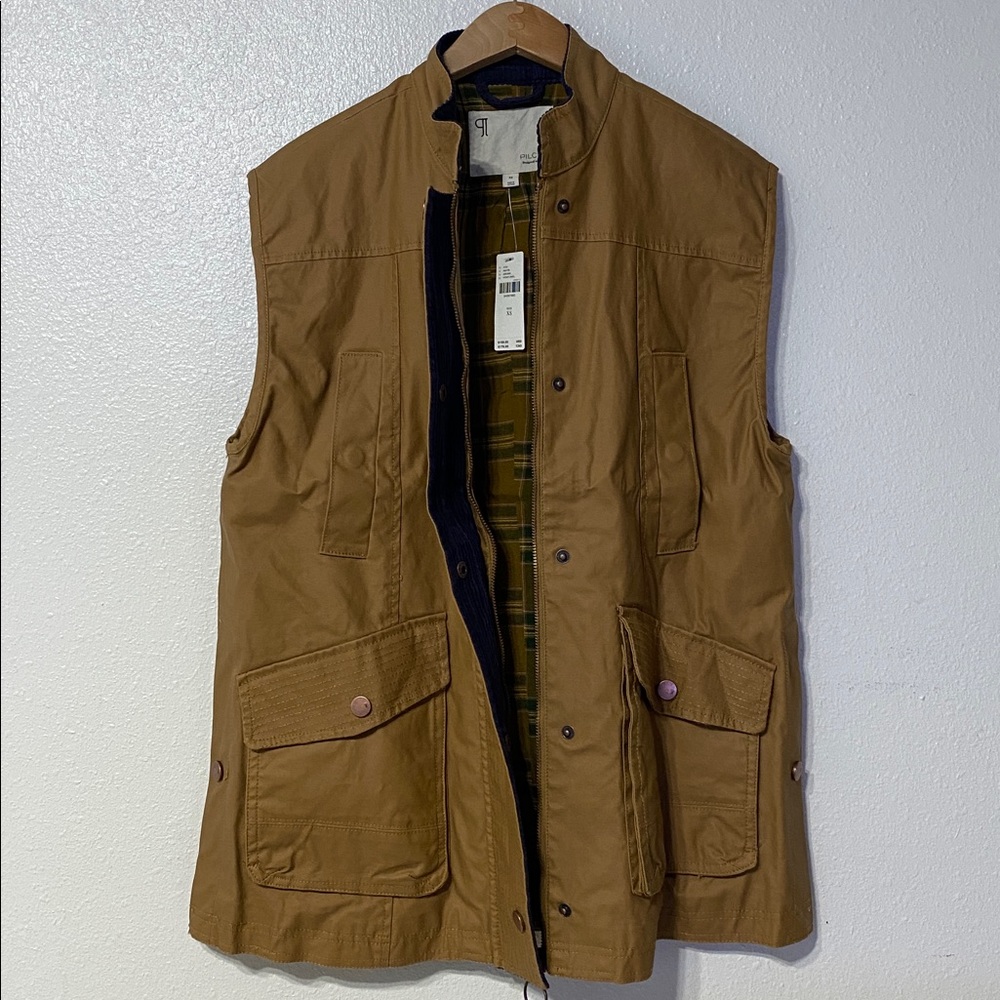 NWT Pilcro Waxed Utility Barn Vest XS Honey